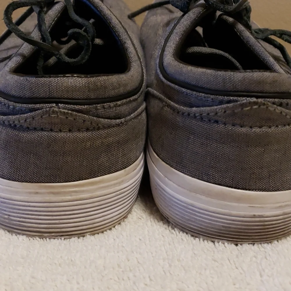 Grey and black ralph Lauren polo tennis shoes
